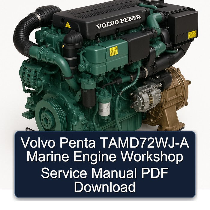 Volvo Penta TAMD72WJ-A Marine Engine Workshop Service Manual