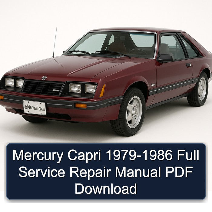 Mercury Capri 1979-1986 Full Service Repair Manual