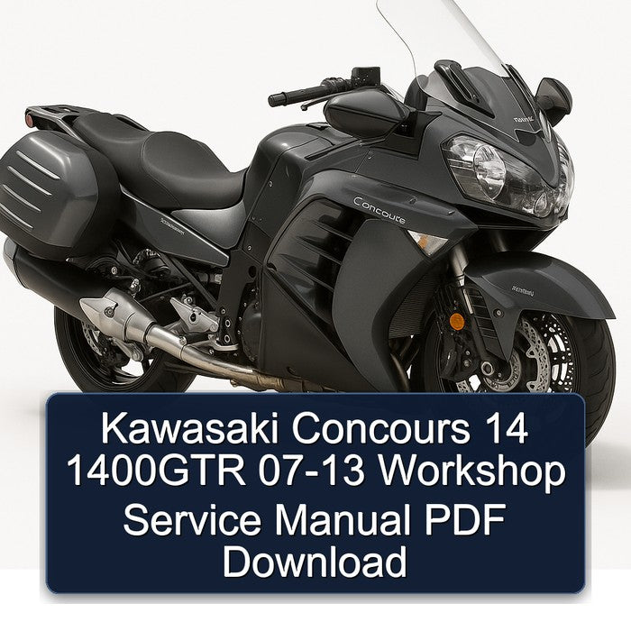Kawasaki Concours 14 1400GTR 07-13 Workshop Service Manual