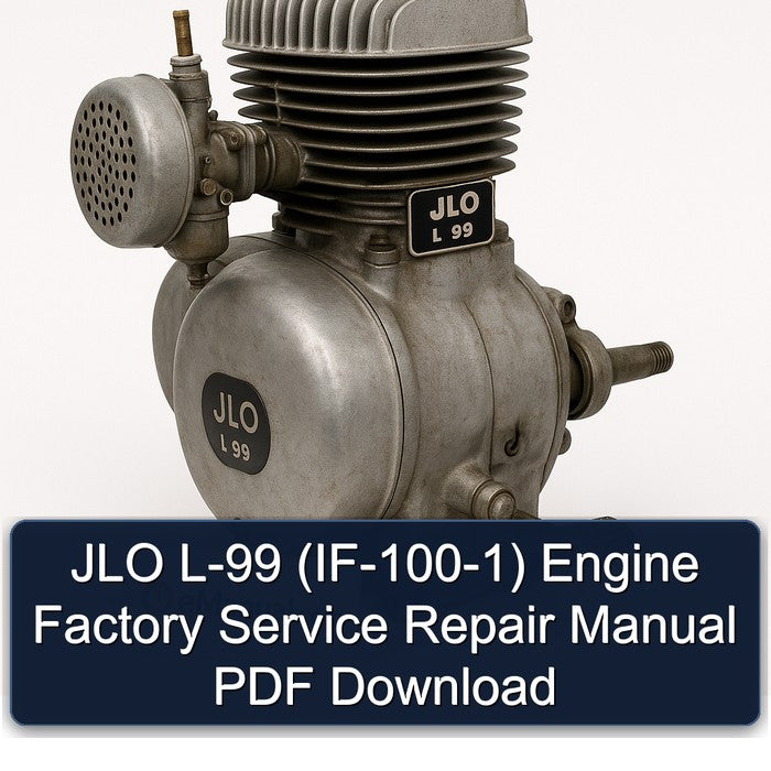 JLO L-99 (IF-100-1) Engine Factory Service Repair Manual