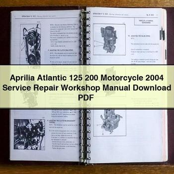 Aprilia Atlantic 125 200 Motorrad 2004 Service-Reparatur-Werkstatthandbuch