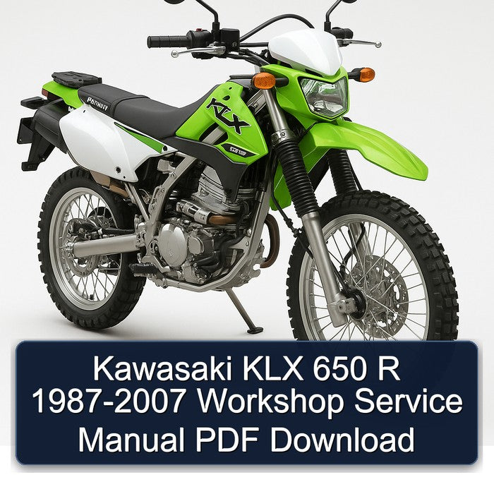Kawasaki KLX 650 R 1987-2007 Workshop Service Manual