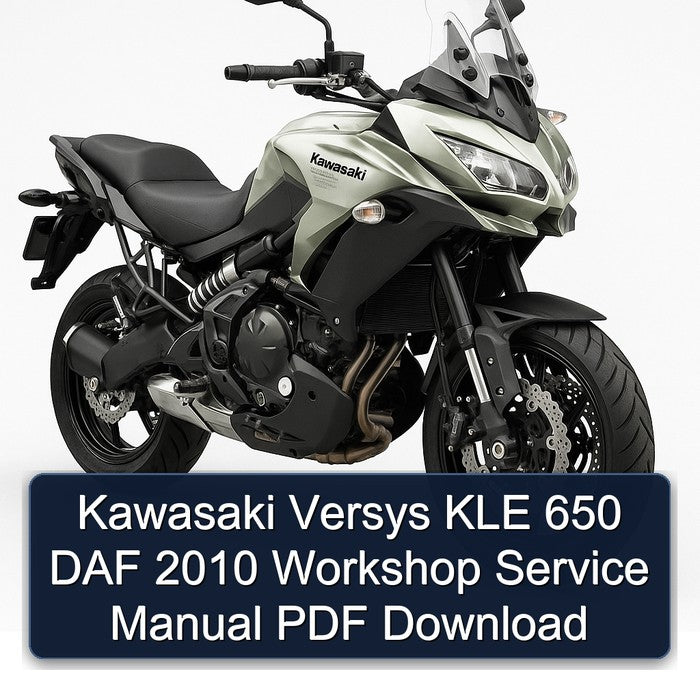 Kawasaki Versys KLE 650 DAF 2010 Workshop Service Manual