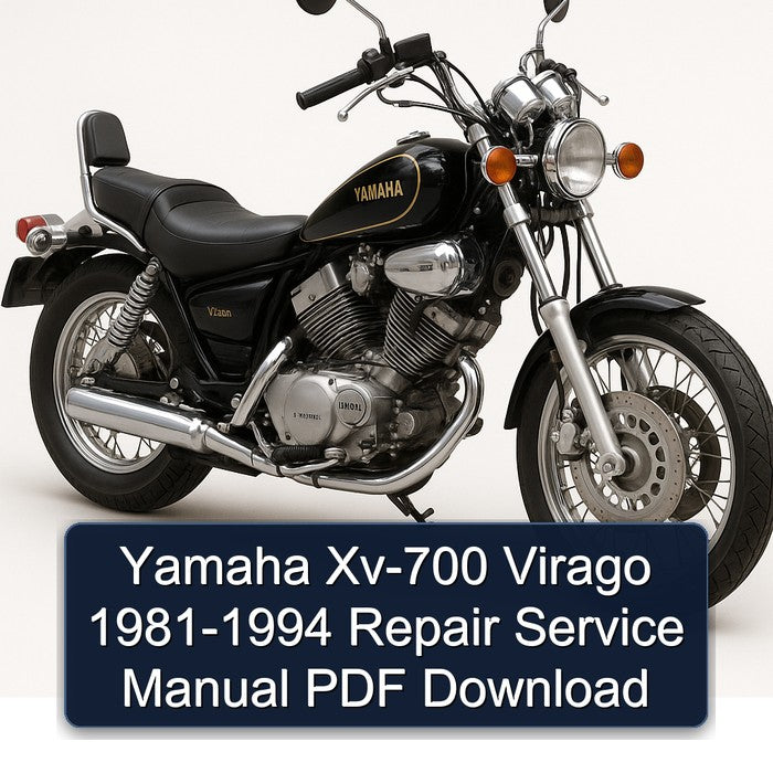 Yamaha Xv-700 Virago 1981-1994 Repair Service Manual