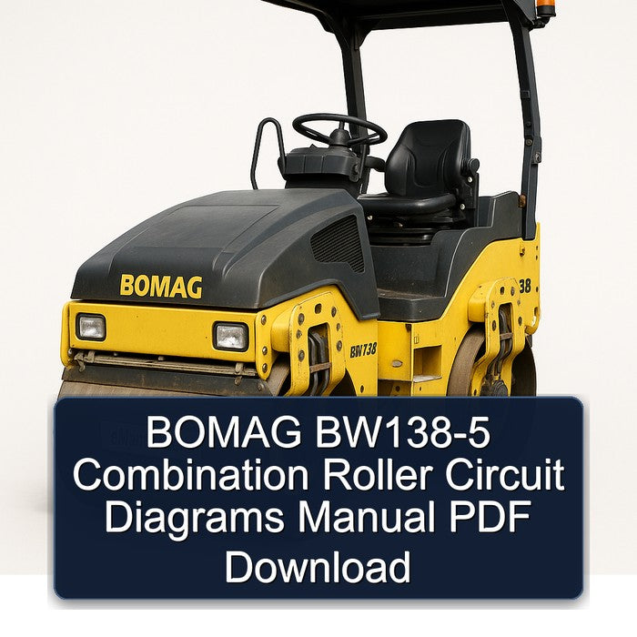 Bomag BW138-5 Combination Roller Service Repair Workshop Manual PDF