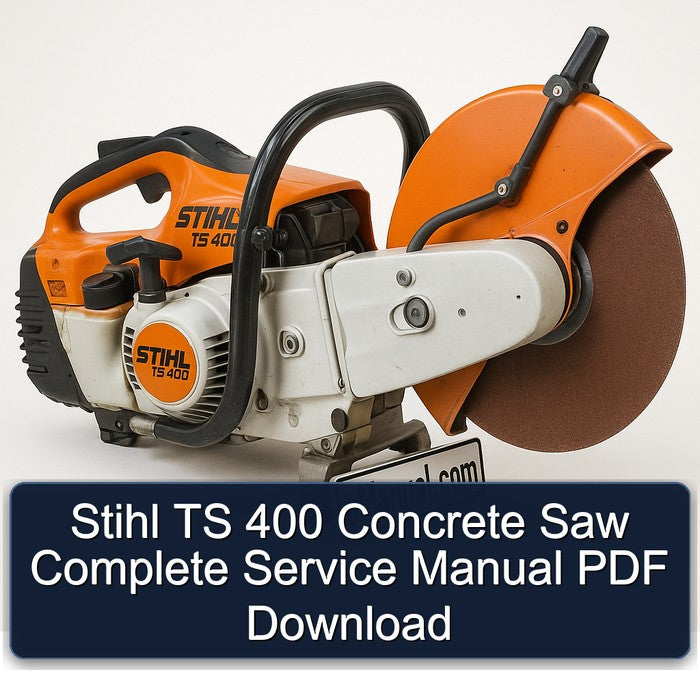 Stihl TS 400 Concrete Saw Service Repair Workshop Manual PDF