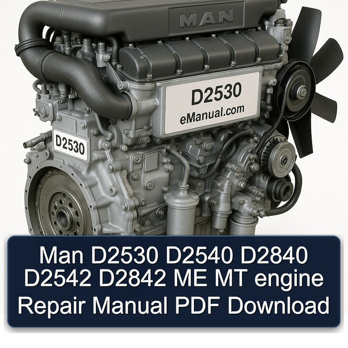 Man D2530 D2540 D2840 D2542 D2842 ME MT engine Repair Manual