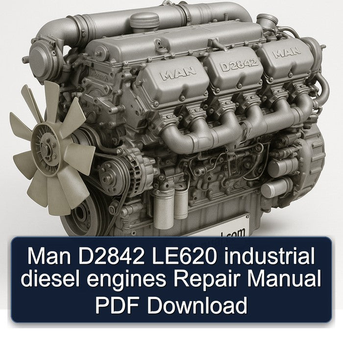 Man D2842 LE620 industrial diesel engines Repair Manual