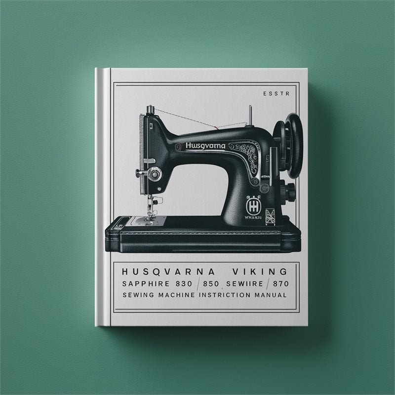 Husqvarna Viking Sapphire 830 850 870 Sewing Machine instruction Manual PDF