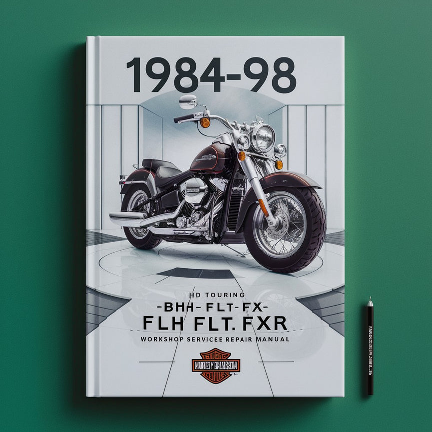 Manual de reparación y servicio del taller de la motocicleta HD TOURING FLH FLT FXR 1984-98