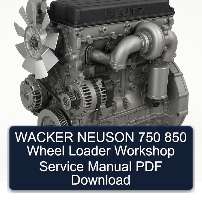 WACKER NEUSON 750 850 Wheel Loader Workshop Service Manual