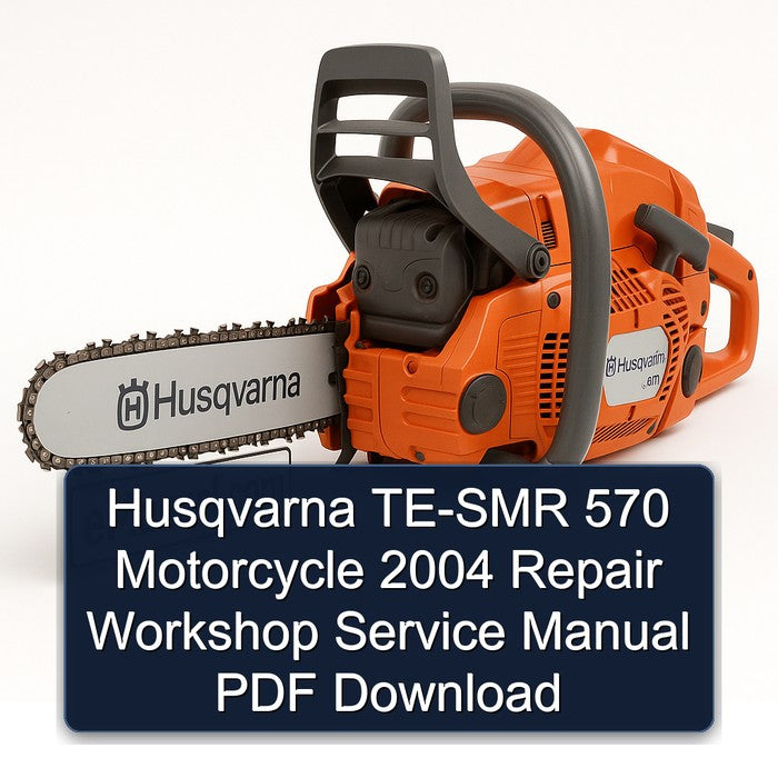 Husqvarna TE-SMR 570 Motorcycle 2004 Repair Workshop Service Manual