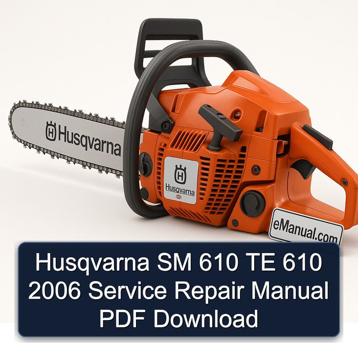 Husqvarna SM 610 TE 610 2006 Service Repair Manual