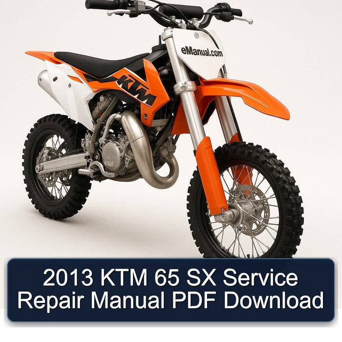 2013 KTM 65 SX Service Repair Manual