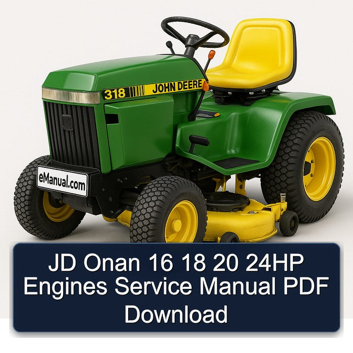 JD Onan 16 18 20 24HP Engines Service Manual