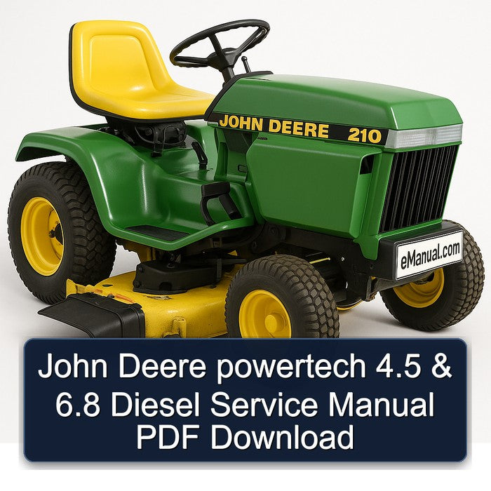 John Deere powertech 4.5 & 6.8 Diesel Service Manual