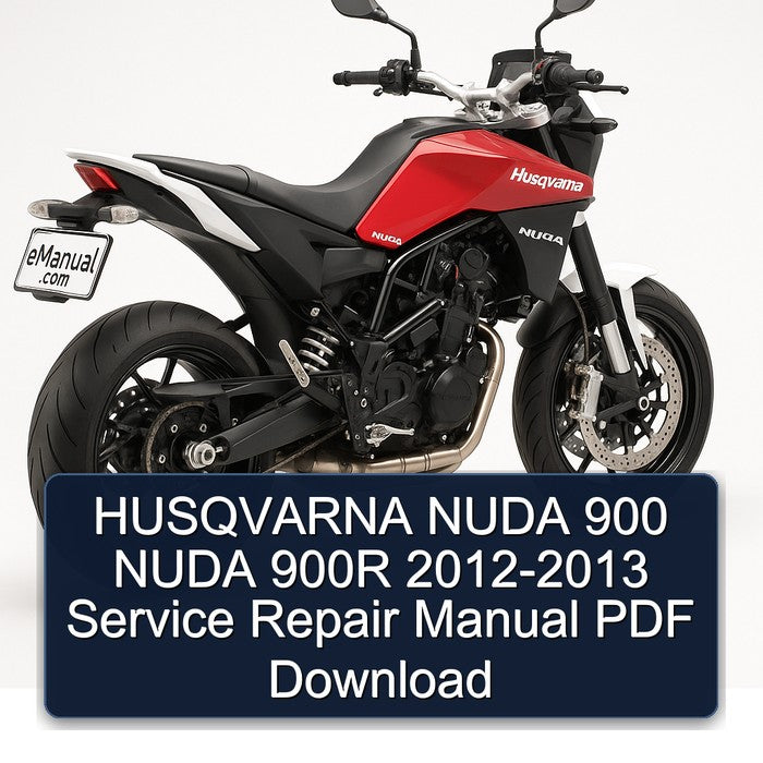 HUSQVARNA NUDA 900 NUDA 900R 2012-2013 Service Repair Manual