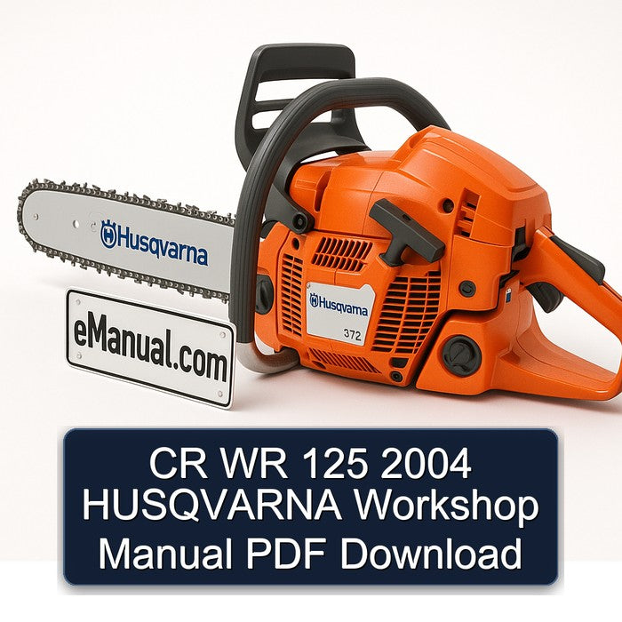 CR WR 125 2004 HUSQVARNA Workshop Manual
