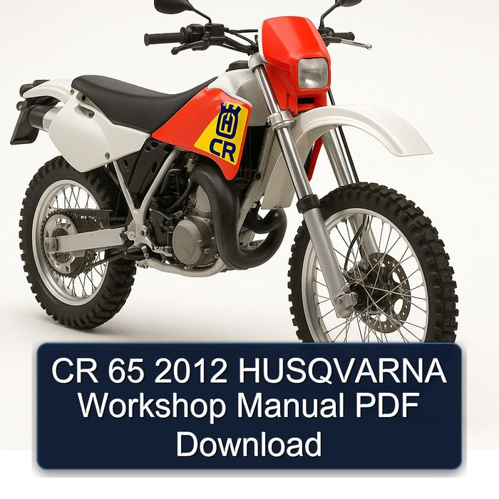 CR 65 2012 HUSQVARNA Workshop Manual