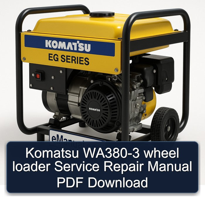 Komatsu WA380-3 wheel loader Service Repair Manual