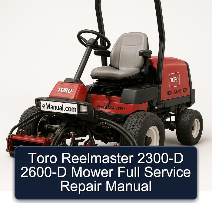 Toro Reelmaster 2300-D 2600-D Mower Service Repair Workshop Manual PDF