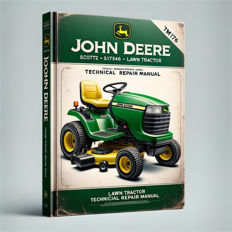 John Deere Scotts S1642 S1742 S2046 S2546 Lawn Tractor Technical Repair Manual TM1776 - instant PDF