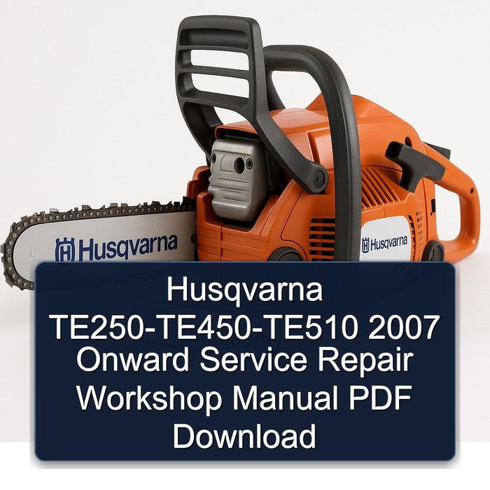 Husqvarna TE250-TE450-TE510 2007 Onward Service Repair Workshop Manual