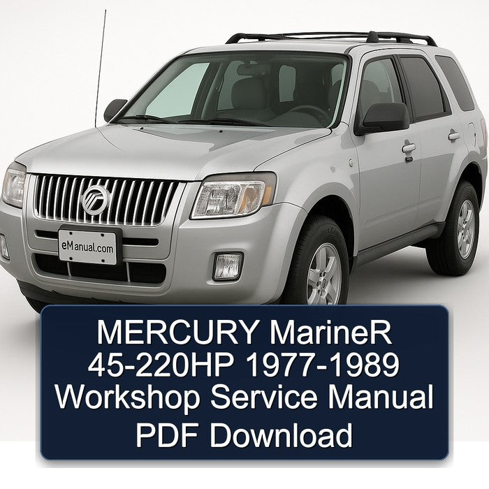 MERCURY MarineR 45-220HP 1977-1989 Workshop Service Manual
