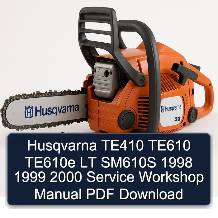 Husqvarna TE410 TE610 TE610e LT SM610S 1998 1999 2000 Service Workshop Manual