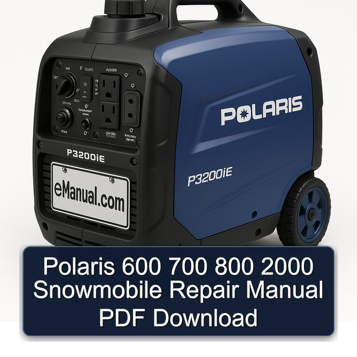 Polaris 600 700 800 2000 Snowmobile Repair Manual