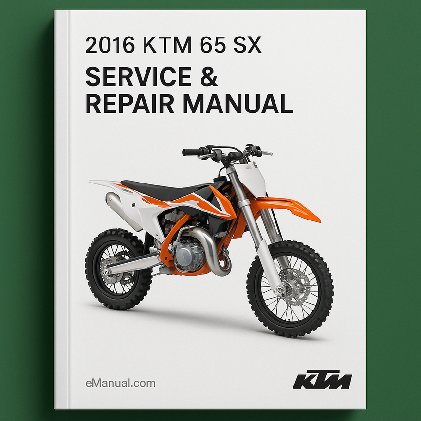 2016 KTM 65 SX Service Repair Manual