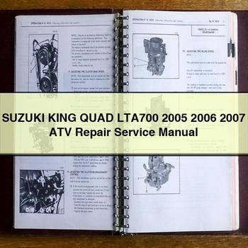Suzuki KING QUAD LTA700 2005 2006 2007 ATV Repair Service Manual