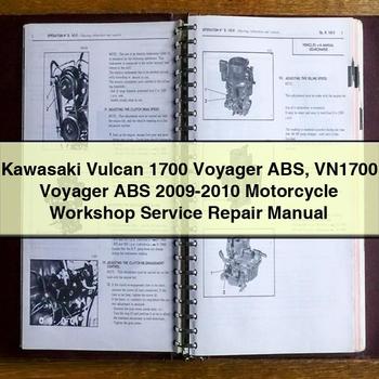 Manual de reparación y servicio de taller de motocicletas Kawasaki Vulcan 1700 Voyager ABS VN1700 Voyager ABS 2009-2010