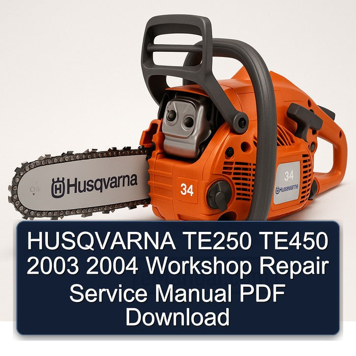 HUSQVARNA TE250 TE450 2003 2004 Workshop Repair Service Manual