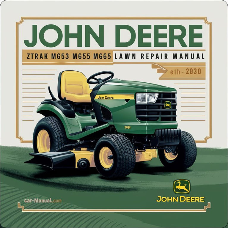 John Deere Ztrak M653 M655 M665 Lawn Mower Service Repair Workshop Manual PDF