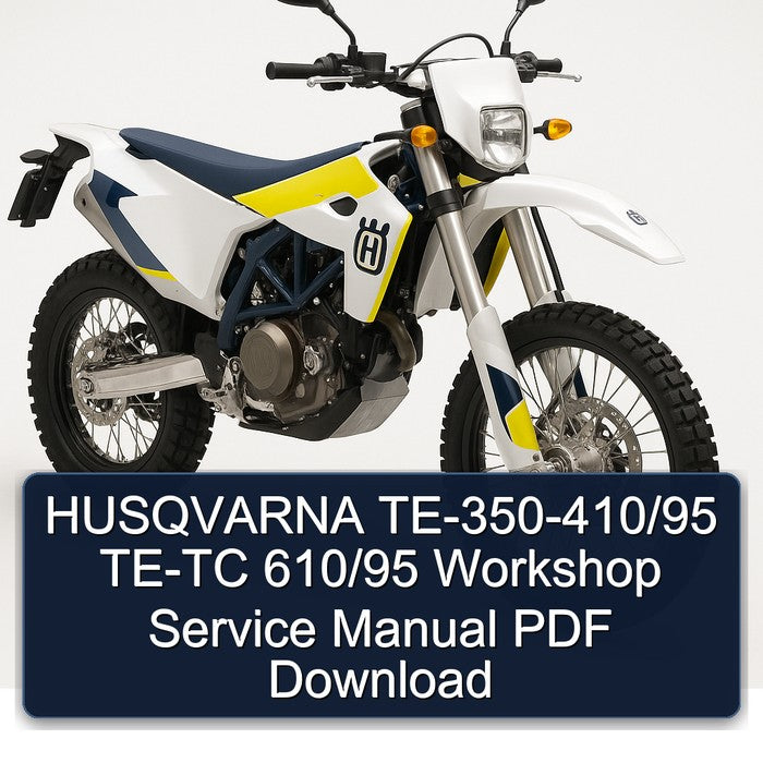 HUSQVARNA TE-350-410/95 TE-TC 610/95 Workshop Service Manual
