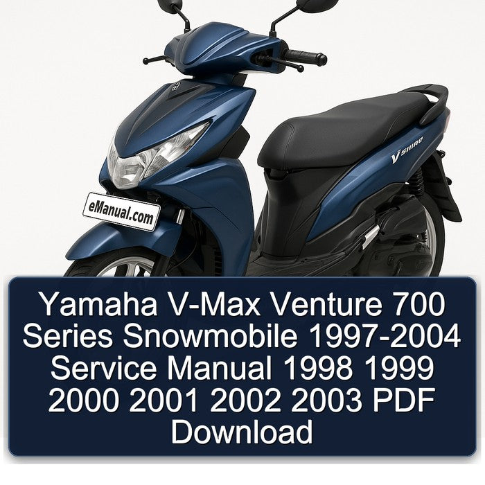 Yamaha V-Max Venture 700 Series Snowmobile 1997-2004 Service Manual 1998 1999 2000 2001 2002 2003