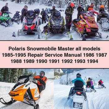 Polaris Snowmobile Master all models 1985-1995 Repair Service Manual 1986 1987 1988 1989 1990 1991 1992 1993 1994