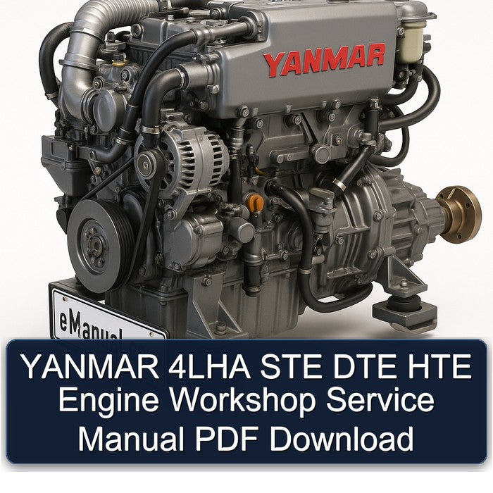 YANMAR 4LHA STE DTE HTE Engine Workshop Service Manual