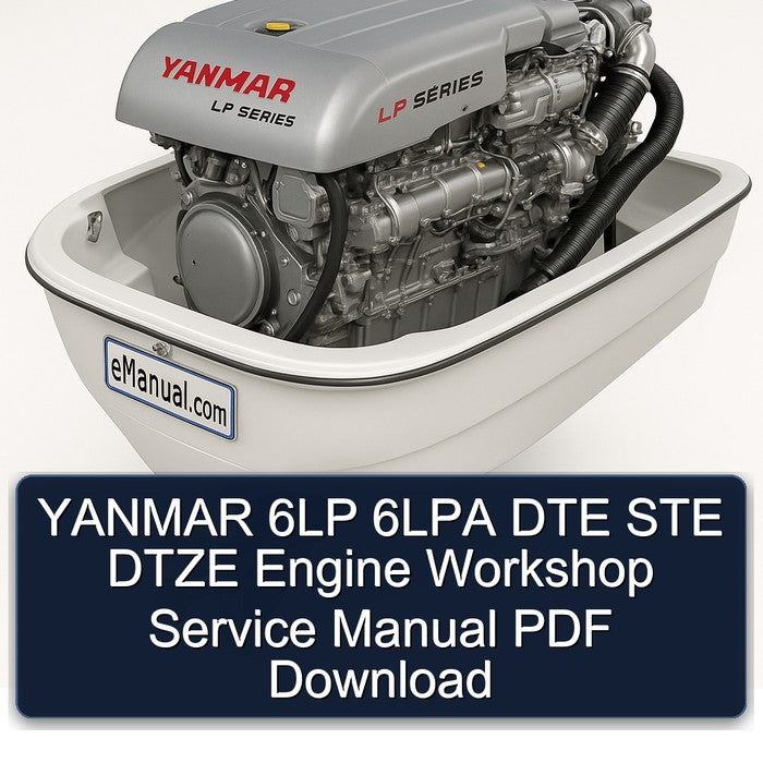 YANMAR 6LP 6LPA DTE STE DTZE Engine Workshop Service Manual