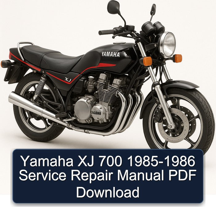 Yamaha XJ 700 1985-1986 Service Repair Manual