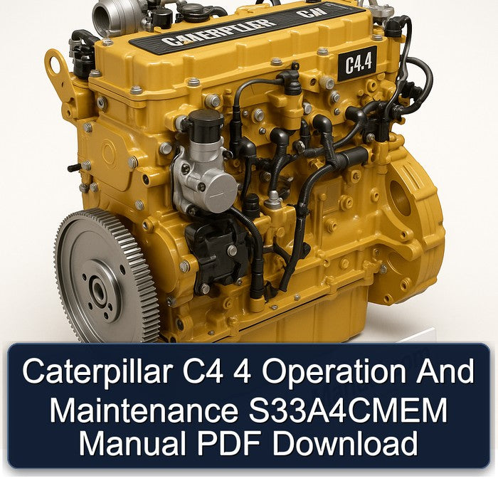 Caterpillar C4 4 Operation And Maintenance S33A4CMEM Manual