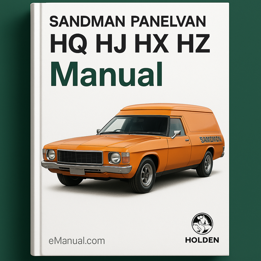 Holden Sandman Panelvan Hq Hj Hx Hz Manual