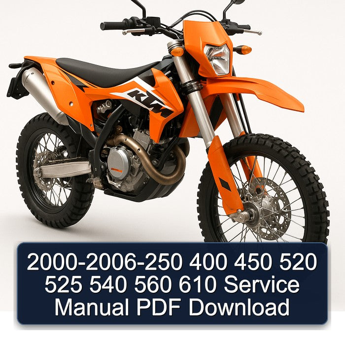 2000-2006 KTM 560 Service Repair Workshop Manual PDF