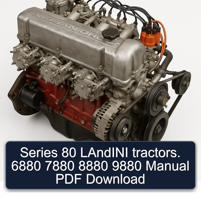 Series 80 Landini Tractors. 6880 7880 8880 9880 Service Repair Workshop Manual PDF