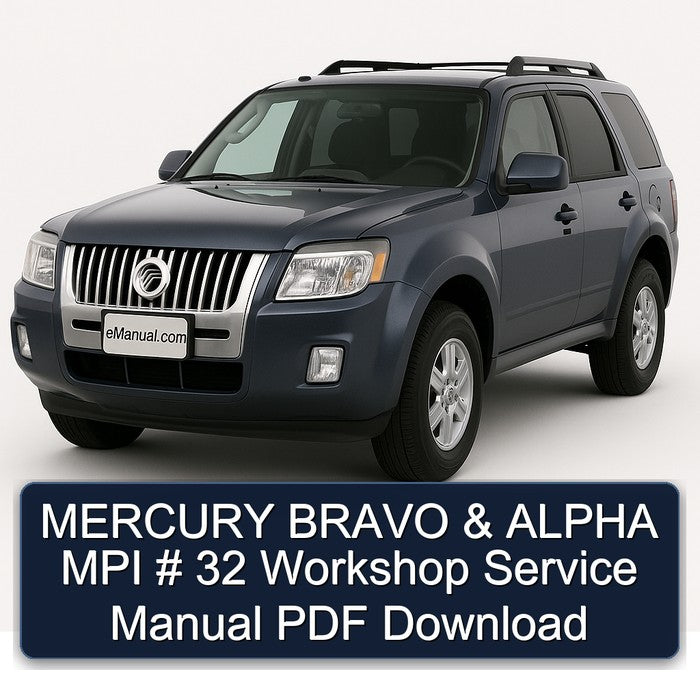 MERCURY BRAVO & ALPHA MPI # 32 Workshop Service Manual
