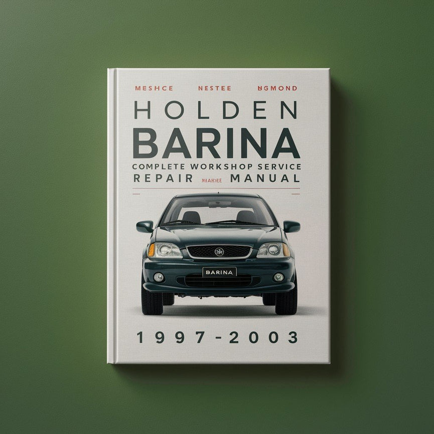 Manual completo de servicio y reparación del taller Holden Barina 1997 1998 1999 2000 2001 2002 2003