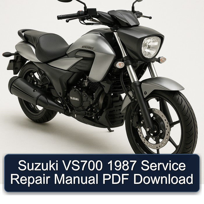 Suzuki VS700 1987 Service Repair Manual