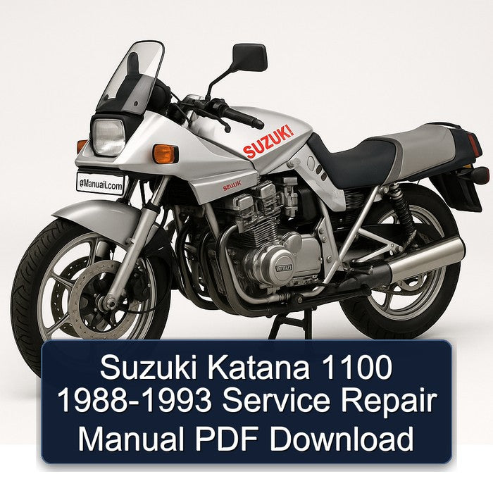 Suzuki Katana 1100 1988-1993 Service Repair Manual
