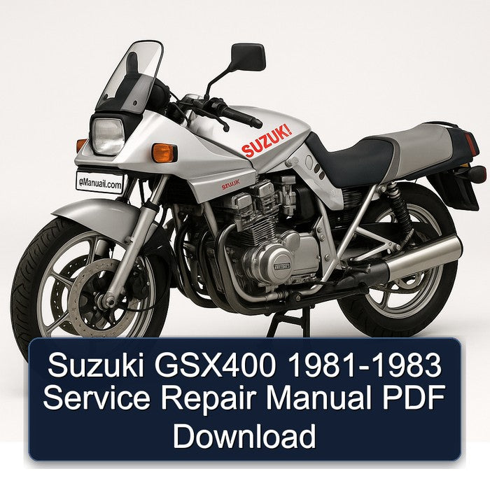 Suzuki GSX400 1981-1983 Service Repair Manual